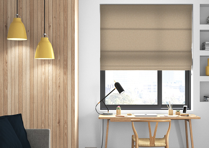 Devonshire, Biscuit - Roman Blind - Image 3